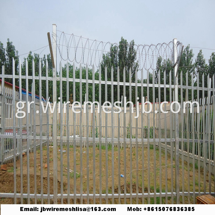 W Shape Powder Coated Palisade Fence Panels